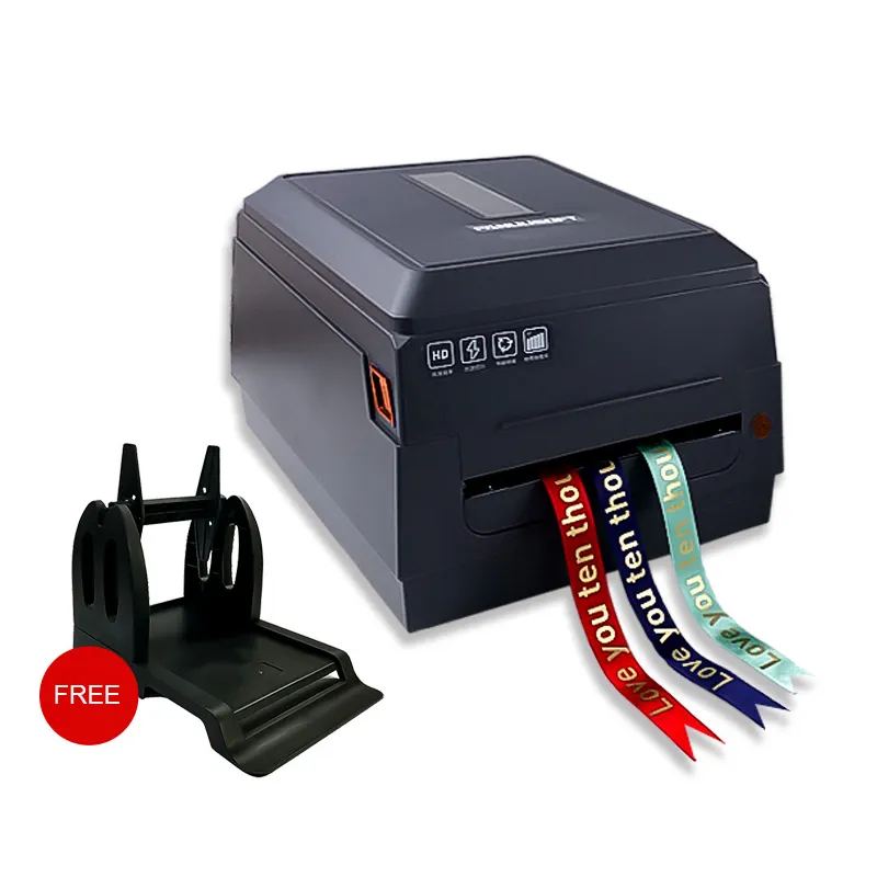 휴대용 끈 섬유 직물 라벨 새틴 리본 핫 스탬핑 기계/디지털 호일 프린터/선물 디지털 리본 프린터