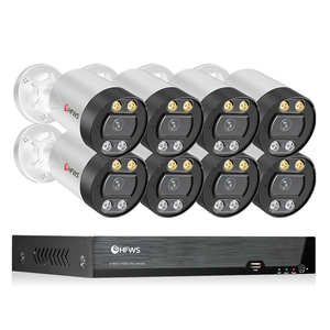 Kit de cámara IP POE 2K de 8 canales para exteriores, conjunto de NVR, red CCTV, monitoreo de video, sistema de cámara de seguridad para el hogar - Product Image 1