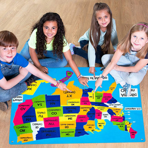 Đầu Học Tập Giáo Dục Đồ Chơi Cho Trẻ Em Hoa Kỳ Lớp Học Bản Đồ Cảm Thể-Hội Đồng Quản Trị Cho Trẻ Mới Biết Đi - Product Image 5