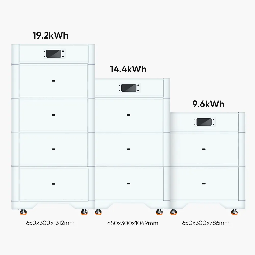 10KWH 20KWH 스택 48v lifepo4 태양 전지 충전식 배터리 인산 리튬 배터리