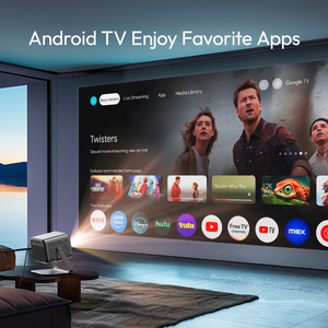 Proyector Byintek 4K Full Hd 2200 lúmenes proyector 3D 4K Android Home Theater Dpl Mini proyector portátil con soporte de 360 grados - Product Image 3