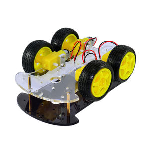 NUEVO Motor Smart Robot Car Chasis Kit Codificador de velocidad Caja de batería 2WD 4WD UNO Módulo ultrasónico para Arduino Kit