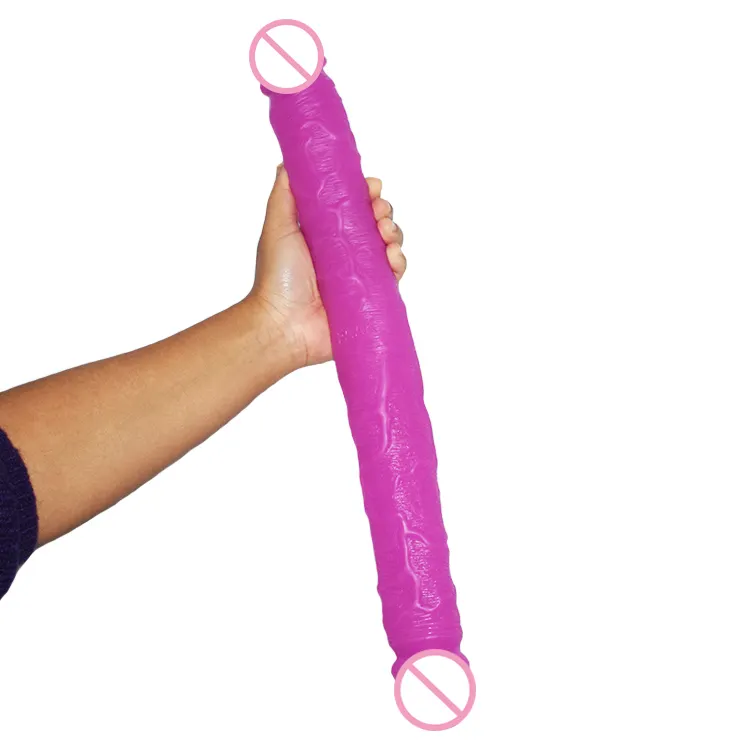 FAAK Double Dong zweiköpfige Sex produkte Dual Penetration Anal Spielzeug lange doppelseitige Penis 18 Zoll Double Ended Dildo für Frauen