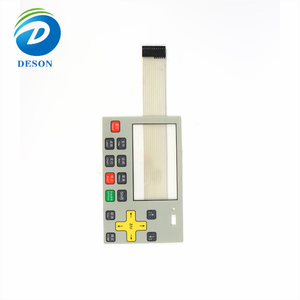 Deson Custom Pvc Pc Overlay <strong>Keyboard</strong> Panel Waterproof <strong>Embossed</strong> Raised Graphic Control Tactile Keypad Flexible Membrane <strong>Switch</strong> - Product Image 4