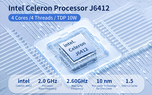 OEM ODM j6412 Embedded Industrial Edge IOT-Rechen gerät Industrie Control Player Box PC - Product Image 4
