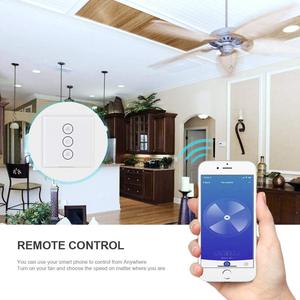 Hot Sale Tuya Wifi Smart Fan Switch Smart <strong>Home</strong> <strong>Automation</strong> <strong>System</strong> Touch Glass Ceiling Fan Switch - Product Image 5