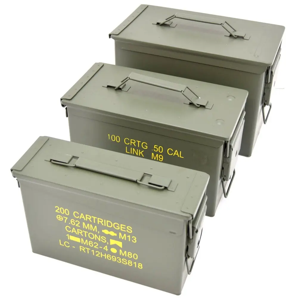 Коробка для боеприпасов Mil-Tec US M19A1 30 кал, стальной ящик для боеприпасов, железный ящик для инструментов