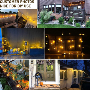 25 Glühbirne 25 Fuß Globe Patio Vintage Glühbirnen Holiday Festival Lampe Beleuchtung G40 Led <span class=keywords><strong>String</strong></span> <span class=keywords><strong>Light</strong></span>