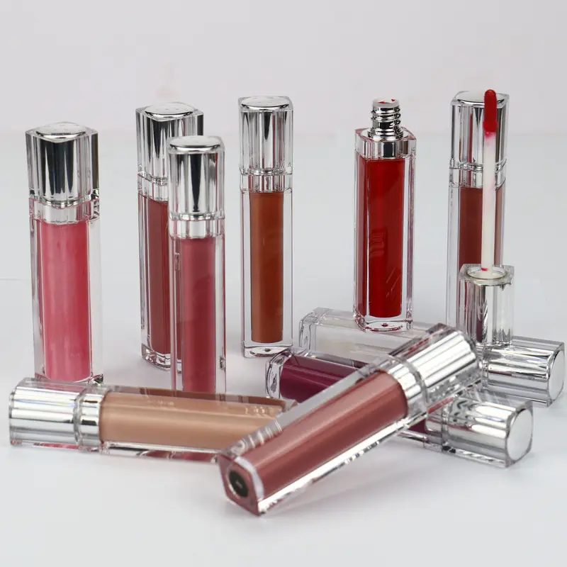Shimmer Lipgloss Gmpc Standaard Private Label Lippenstift Vloeibare Glanzende Kleuren Lipgloss