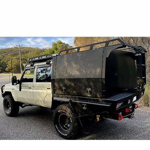 2024 New <strong>Double</strong> Cab Tray and Canopy Custom Ute Canopy Ute Truck Tray Body with Roof Rack - Product Image 5