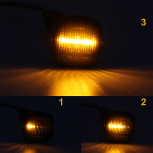 Siyah duman Lens dinamik LED yan işaretleyici yan göstergesi tekrarlayıcı dönüş sinyalleri işık Skoda Fabia Octavia için Roomster süper - Product Image 4