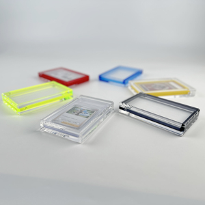 RAY YI özel PSAED BGS sgckart döşeme PSAED kademeli plastik akrilik koruyucu manyetik tek Slot durumda PSAED kartları için - Product Image 2