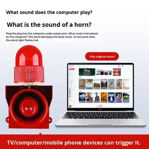 Industrial Audio Trigger 3.5MM <strong>Computer</strong> Sound Voice Amplifier Speaker Headphone <strong>Software</strong> Fault Fire Alarm <strong>System</strong> - Product Image 2