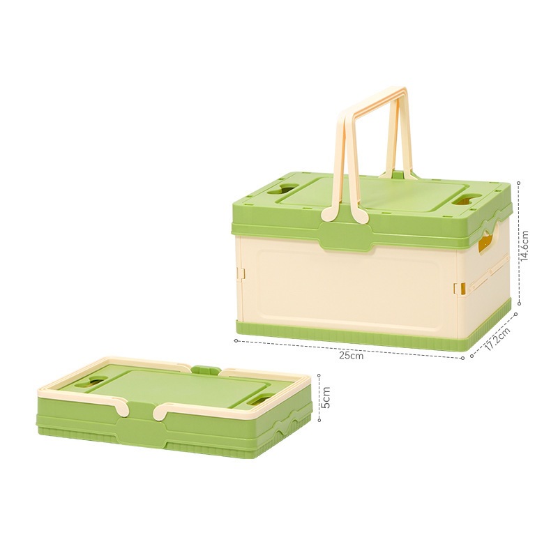 With lid - Small - Beige-green