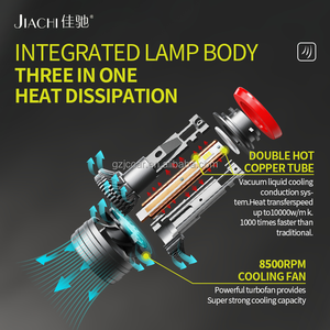 JIACHI otomotiv aydınlatma sistemi 12 Volt H3 H4 H7 arabalar Led ışıkları motosiklet oto evrensel güç öğe çip işareti ROHS renk - Product Image 3