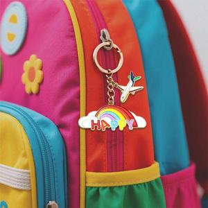 Tùy chỉnh cầu vồng lgbtq niềm tự hào Dây Móc Khóa men kim loại với Epoxy kết thúc đậm màu sắc rõ ràng tin nhắn tuyệt vời cho cuộc diễu hành cộng đồng tiếp cận cộng đồng - Product Image 5