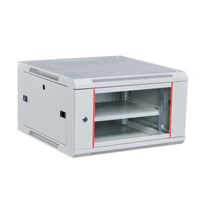 Nueva carcasa de estante profesional 6u puerta de vidrio pared gabinete de red solución de centro de datos estante de servidor de almacenamiento de datos - Product Image 1