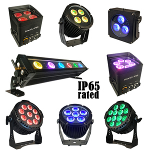 6 * 18WワイヤレスパワードバッテリーDMX制御LEDパー缶アップライトステージライト6個充電式フライトケース - Product Image 6
