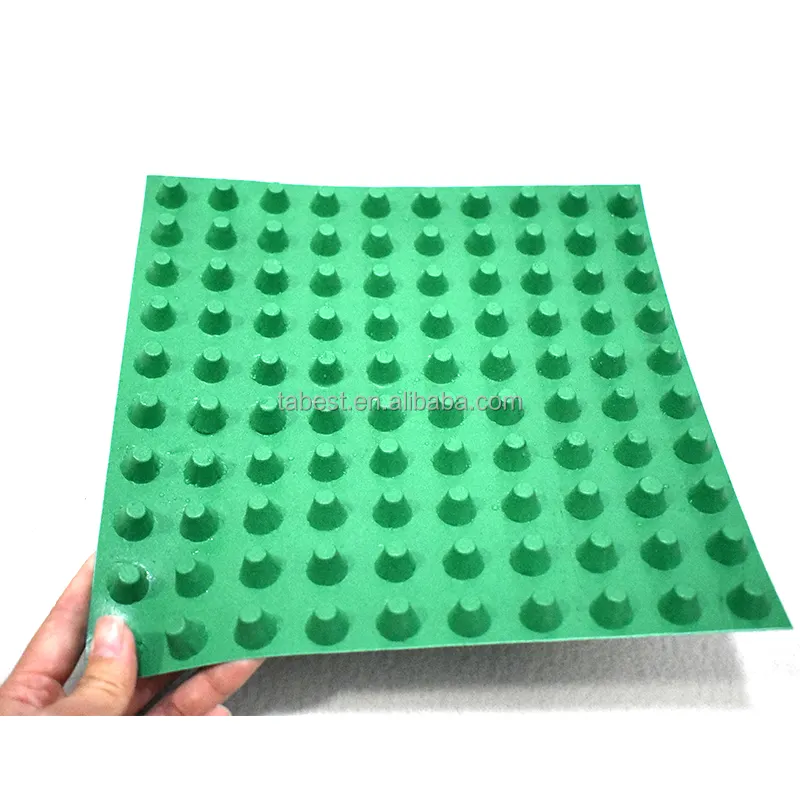 HDPE 30mm artificial grass PP paving drainage cell board roof garden geo sythetics drainag mat price