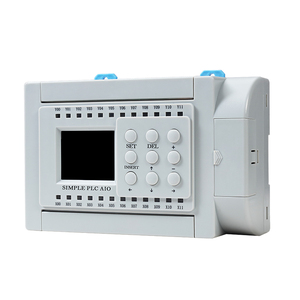 Huaqingjun-Transistor de 12 entradas, salida PLC con RS485 DC24V, fácil de programar PLC para comunicación de pantalla táctil - Product Image 1