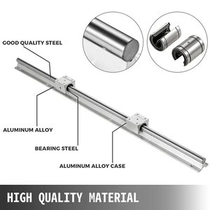 SBR16 16mm carril lineal de longitud 600mm de guía lineal con 2pcs SBR16UU rodamiento lineal cnc router parte