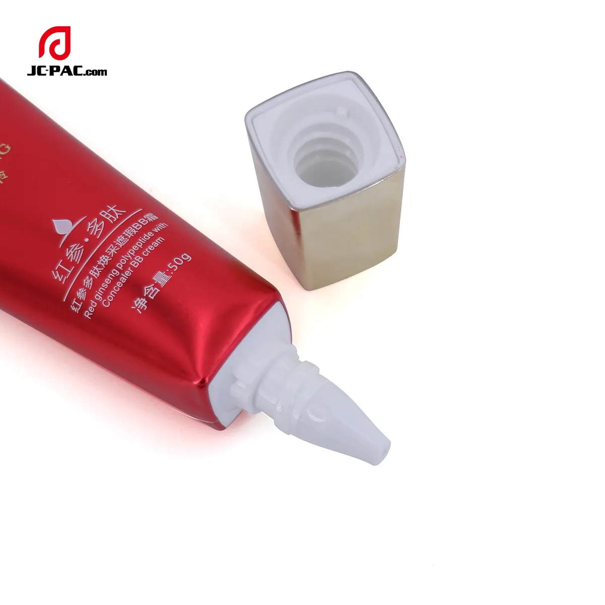 Laminated Tube Skin Care Packaging 30ml 40ml 50ml Cosmetics Laminated Aluminum Tube Foundation Cream Tube with Nozzle Cap