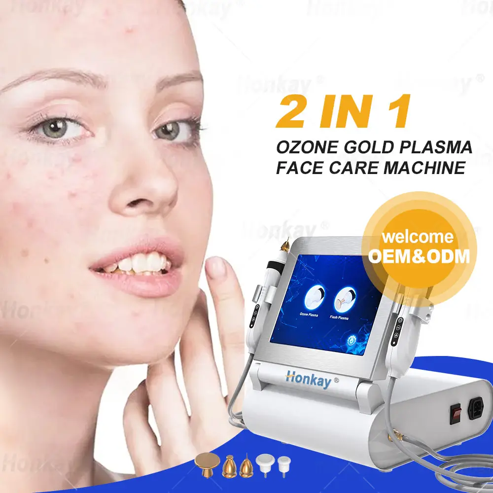 Venta caliente de plasma de ozono estiramiento facial tratamiento de acné antienvejecimiento plasma frío flash plasma instrumento de uso facial y corporal