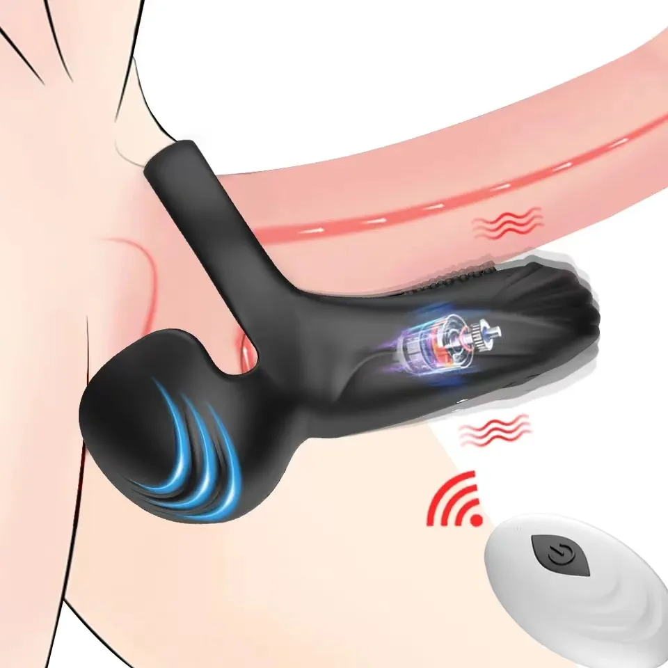 Drops hipping 3 in 1 Vibrator Perineum Sexspielzeug für Männer Cockring Übung Ei Hodensack Stimulator Massage Penis Ring für Paare