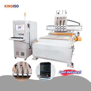 4 Axis <strong>CNC</strong> Engraving <strong>Machine</strong> Four Process ATC Four Head <strong>CNC</strong> Router <strong>Machine</strong> for Wood - Product Image 1