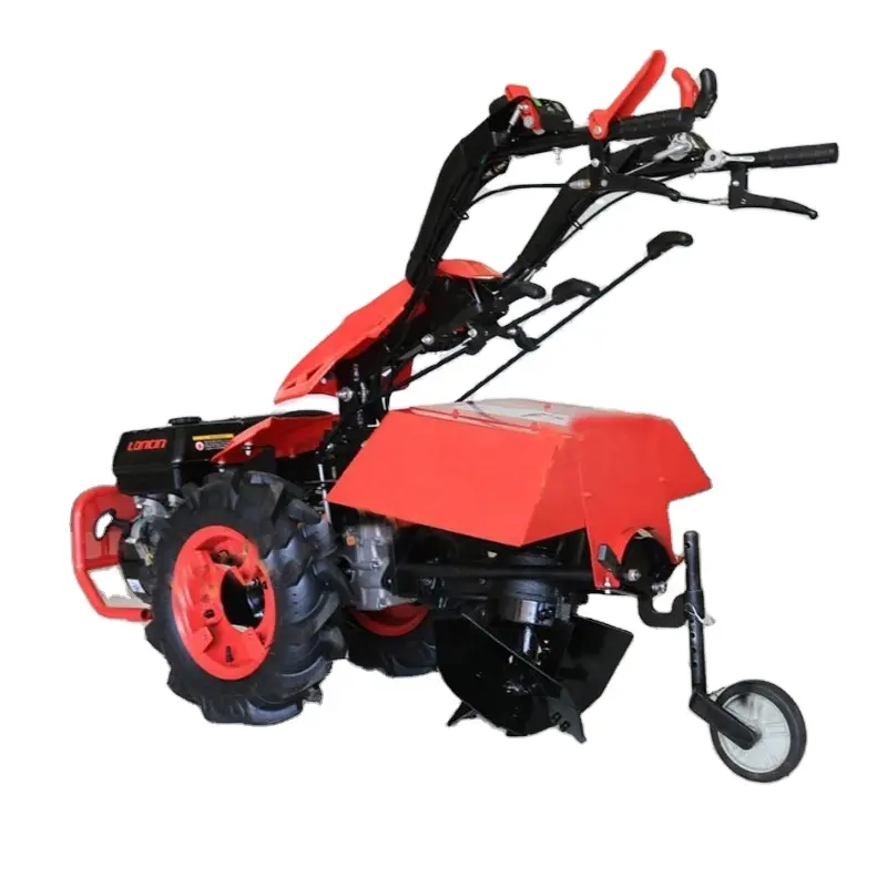 BCS-Maquinaria agrícola para tractores de dos ruedas, motor diésel de 9.0hp con arado giratorio conectado, aprobado por CE