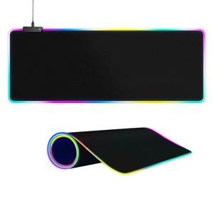 2025 New Large RGB Gaming <strong>Mouse</strong> Pad Square Light Modes Touch <strong>Control</strong> 4mm Non-Slip Rubber 3mm Extended Soft <strong>Computer</strong> <strong>Keyboard</strong> - Product Image 1