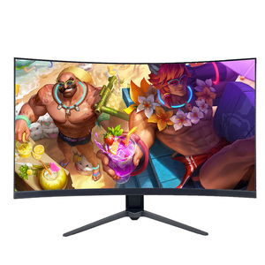 Venta al por mayor OEM Full 1080P PC de escritorio 21,5 24 pulgadas pantalla curva LCD monitor sin marco FHD PC Monitor
