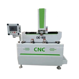 ראשים כפולים 3 ציר <span class=keywords><strong>CNC</strong></span> כרסום עבור פרופיל אלומיניום קידוח מכונה עם USB קובץ העברת מסך מגע בקר