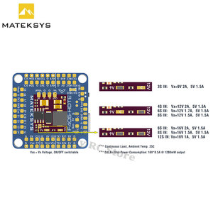Контроллер полета MATEK F405-HDTE F4 STM32F405 встроенный двойной BEC OSD Blackbox 3 ~ 12S LiPo 30x30 мм для дрона FPV вместо F722-HD - Product Image 5