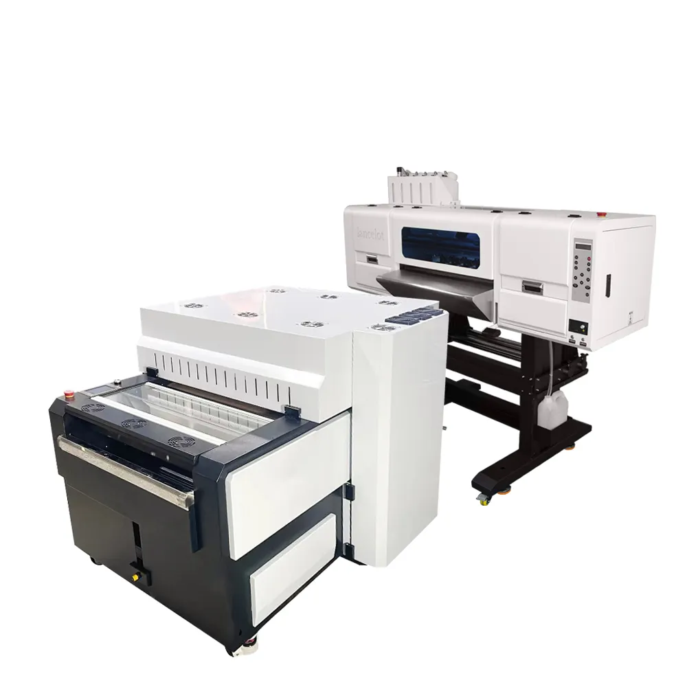 Dtf Printer A1 60Cm Maat Xp600/I1600/I3200 Heattransfer Printer Voor T-Shirt Drukmachine Met Purifier Shake Poeder Machine