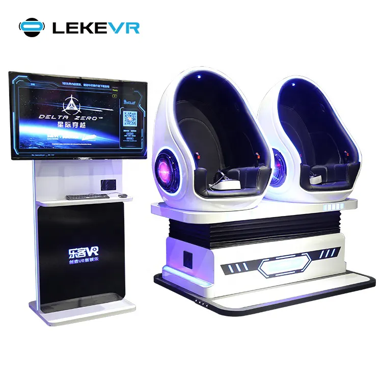 Chaise dynamique de réalité virtuelle du simulateur 9d du tour VR de frisson de mouvement de capsule de cinéma de LEKE VR 9D 7D 5D