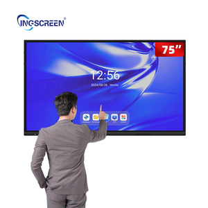 Schermo INGSCREEN da 75 pollici intelligente intelligente rete 55/65/75/85 pollici intelligente Android 14.0 touch funzione pannello interattivo - Product Image 1