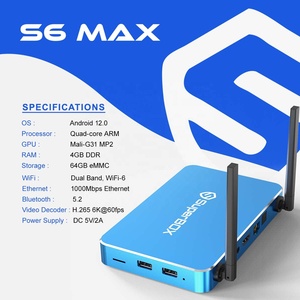 กล่องทีวีอัจฉริยะระบบแอนดรอยด์ S6 6K ULTRA HD ระบบควบคุมด้วยเสียงในตัว superbox MAX - Product Image 5