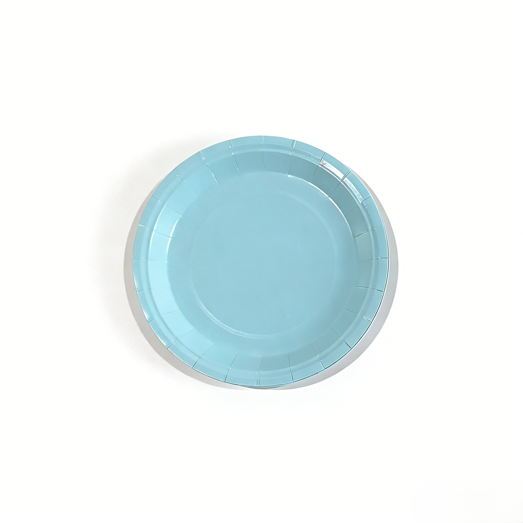 Plato de papel de 7 pulgadas * 10 piezas * Azul