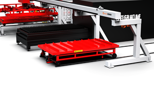 Laden und Entladen der Laser automatisierung lösung in Kombination mit einer Hochleistungs-Hoch leistungs regale der Lagerturm-Produktions linie - Product Image 3