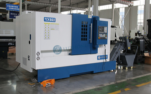 Torno Cnc GSK/Fanuc/Siemens a la venta, torno cnc de torneado, cama inclinada, máquina de torno Cnc de eje C Tck56D para Metal - Product Image 6