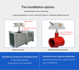 Venta caliente Transmisor de temperatura Pantalla digital Conducto de aire Sensor de humedad - Product Image 5