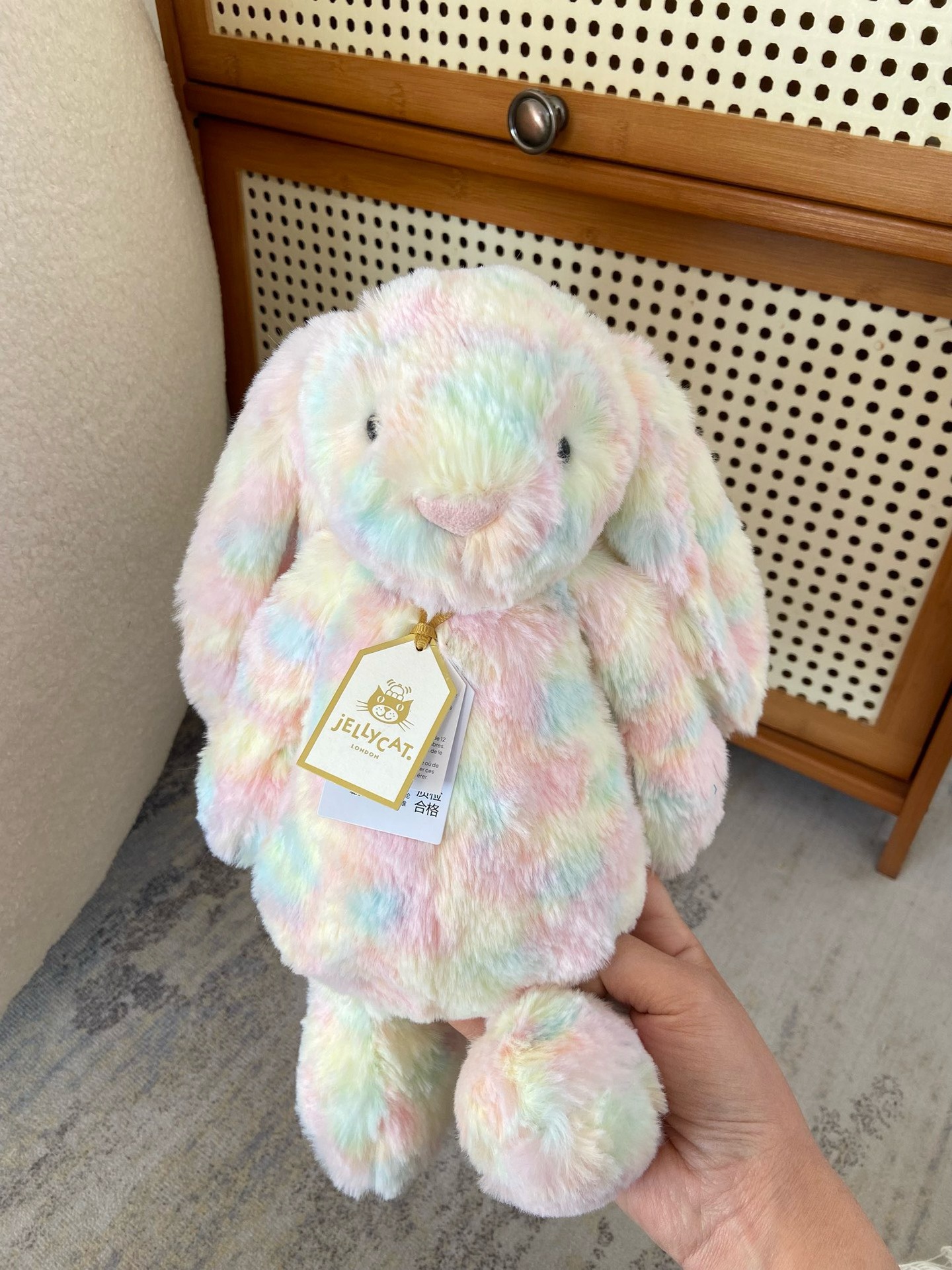 Lazulia tie-dye rabbit-31cm-tall, 3-label dust bag