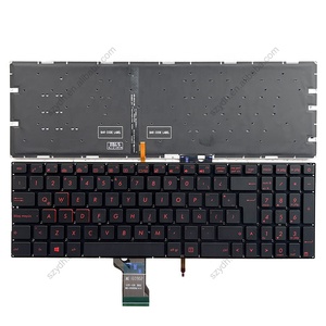 Novo teclado latino espanhol para Asus FX502 FX502V FX502VD FX502VD-NB76 FX502VM FX502VM-AS73 Teclado para laptop LA Backlit Vermelho Preto