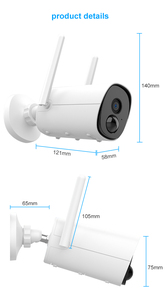 P2P Wireless 2MP Home Outdoor Built in Battery Powered Wireless WIFI <strong>Security</strong> TIP Tuya Ip <strong>Camera</strong> with Low Power Consumption - Product Image 3