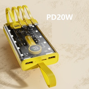 Real Fast 66W PD QC3.0 Charging 30000mAh Large Capacity Power Bank with 5 <strong>Output</strong> and 3 <strong>Input</strong> LED Portable Power Station - Product Image 3