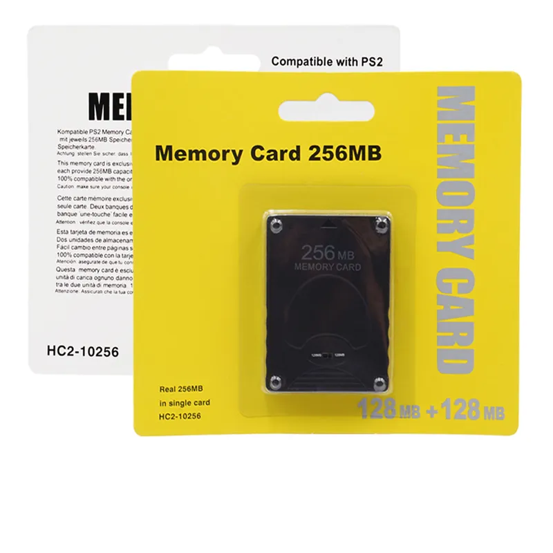 Scheda estesa SD Card 256MB Memory Card Game Stick per Sony PlayStation 2 PS2 Console imballaggio regolare