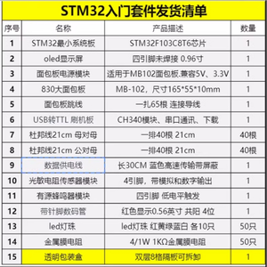 <strong>STM32</strong> development board starter kit Jiangxie Science and Technology Association Electronics STM32F103C8T6 microcontroller - Product Image 5