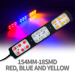 ไฟ LED 18 ดวง, แฟลชสีแดงและสีน้ำเงิน