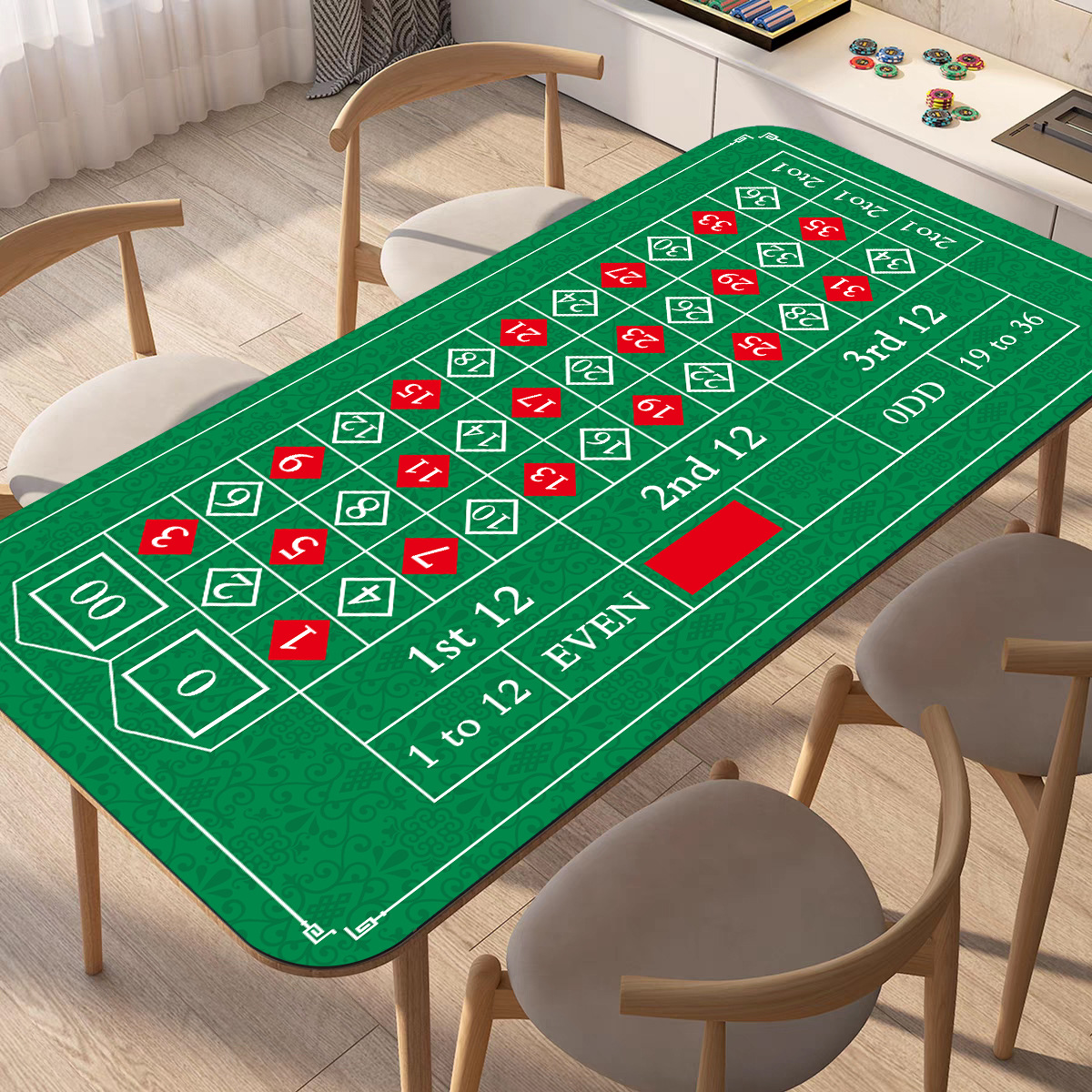Baccarat numérique vert
